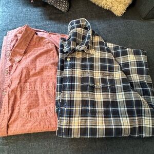Eddie Bauer 2 short sleeve button ups